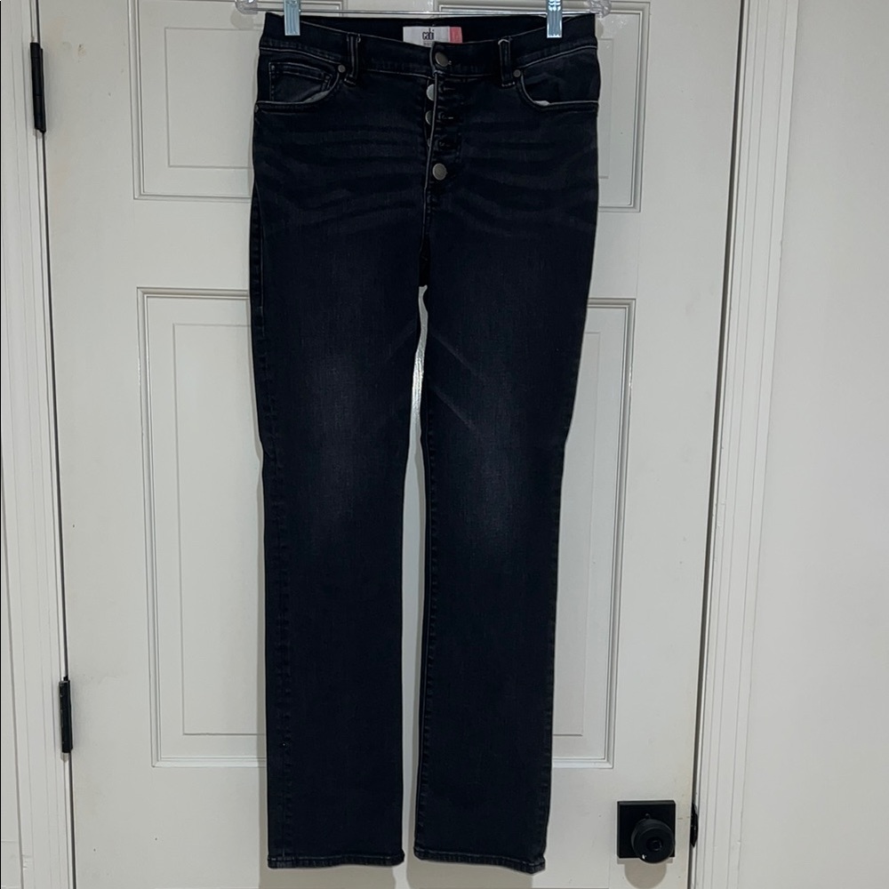 CAbi Women's button fly straight leg Jeans